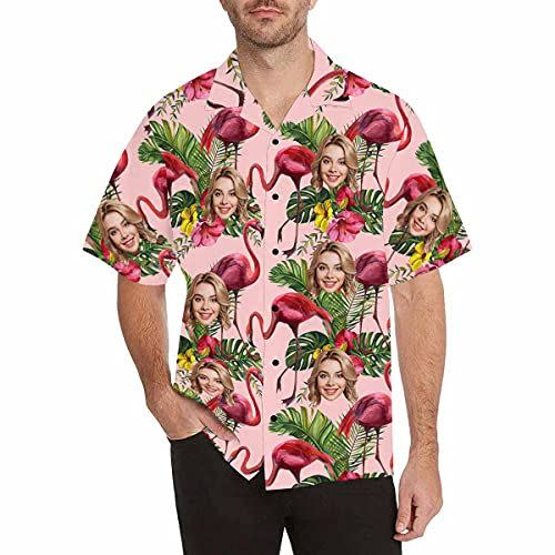 6) Custom Floral Hawaiian Shirt With Face