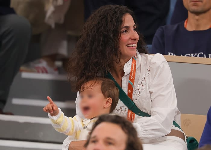 Mujer e hijo de Rafa Nadal