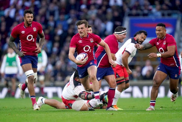 George Furbank in action against Tonga