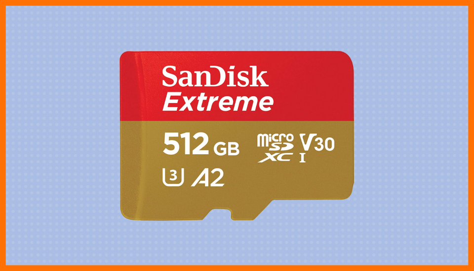 Save 50 percent—SanDisk 512GB Extreme microSDXC UHS-I Memory Card. (Photo: Amazon)