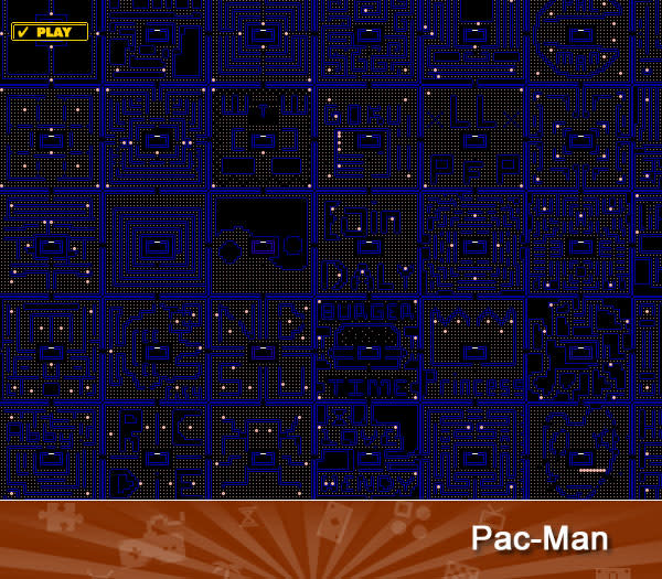 PAC-MAN -- The typical Pac-Man screen has 240 dots. But in <a href="http://worldsbiggestpacman.com/" rel="nofollow noopener" target="_blank" data-ylk="slk:The World's Biggest Pac-Man;elm:context_link;itc:0;sec:content-canvas" class="link ">The World's Biggest Pac-Man</a>, the number's nearly impossible to count. Last year, Namco-Bandai and Microsoft, along with Soap Creative, <a href="http://games.yahoo.com/blogs/plugged-in/world-biggest-pac-man-underway-600.html" data-ylk="slk:released a free-to-play version;elm:context_link;itc:0;sec:content-canvas;outcm:mb_qualified_link;_E:mb_qualified_link;ct:story;" class="link  yahoo-link">released a free-to-play version</a> of the arcade classic that linked hundreds of user-created mazes together, creating the world's largest version of game. Players have long since devoured over 1 billion dots, and they're still going strong.