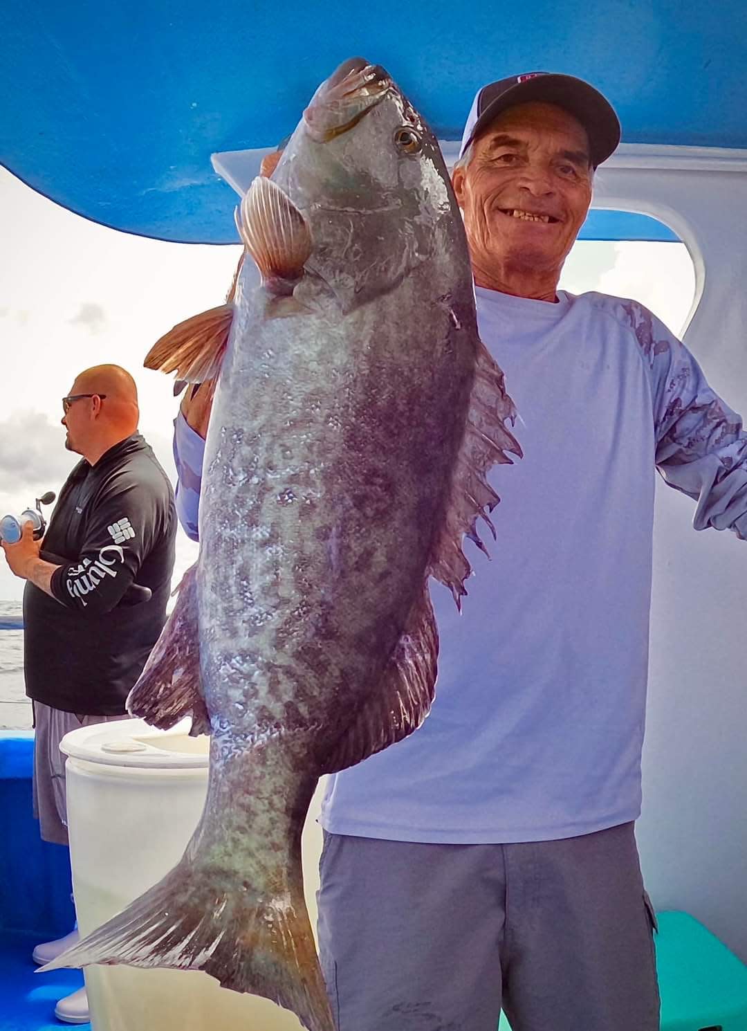Gag grouper season is in full swing off Stuart as this angler shows on May 3, 2024 aboard the Safari I partyboat out of Pirates Cove Resort.