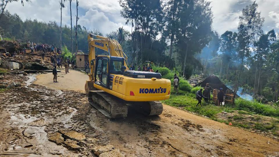 The landslide happened on Friday but the scale of the disaster is only becoming clear. - Mohamud Omer/International Organization for Migration/AP