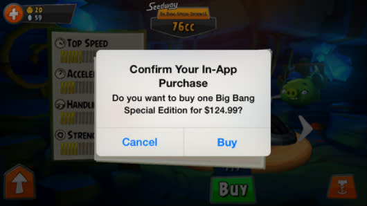 Report: Angry Birds Go! has $100 microtransaction in soft launch