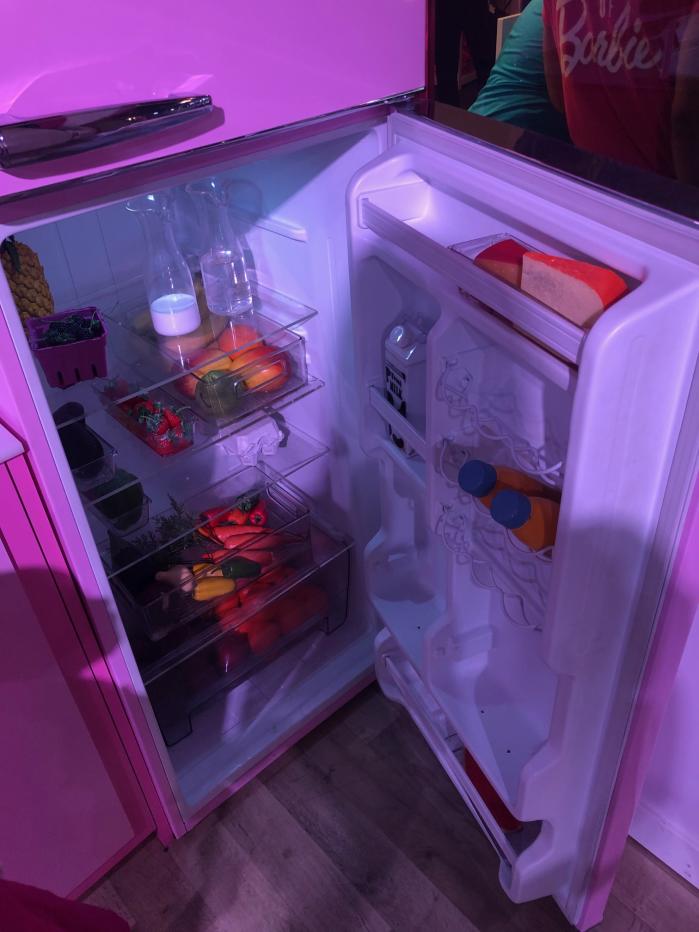 Take a look inside Barbie's fridge. (Photo: Taryn Ryder)