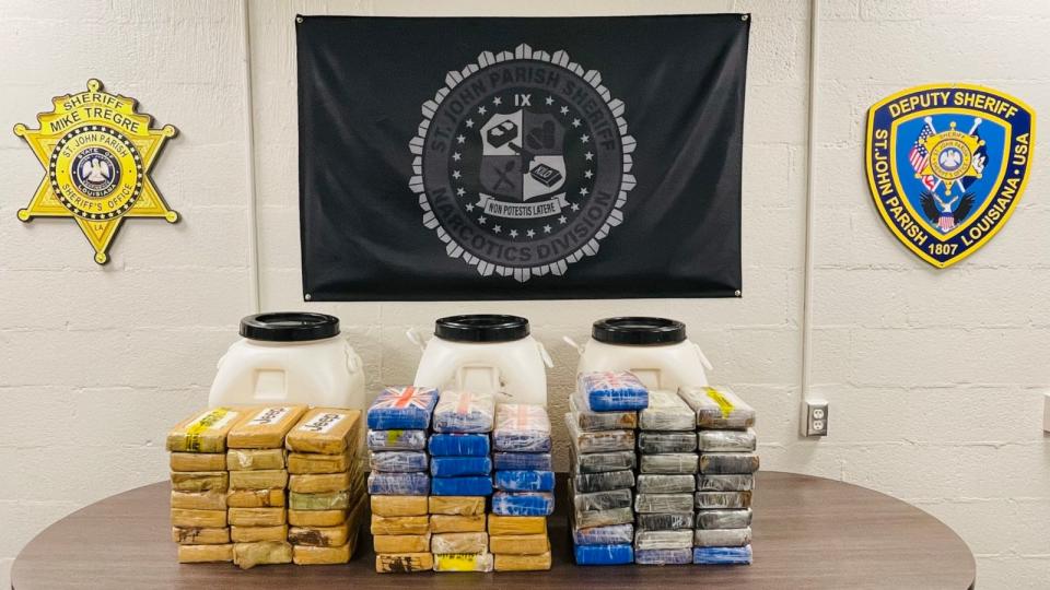 PHOTO: A 54-year-old man has been arrested after police said they searched his home and found approximately 170 lbs. of cocaine in LaPlace, Louisiana, on Monday, Sept. 11, 2023. (Facebook / St. John the Baptist Parish Sheriff’s Office)