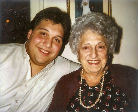 Mark Pascal and his grandmother Catherine Lombardi.