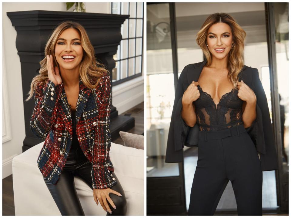 Chrishell Stause’s new line with Lipsy London includes blazers and lace bodysuits (Lipsy London)