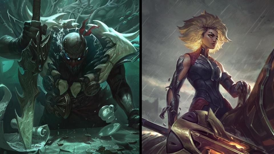Opposites on Support: Pyke is the Edgelord of Bilgewater while we just think Rell is edgy, in a cool, underrated way. Photo: Riot Games
