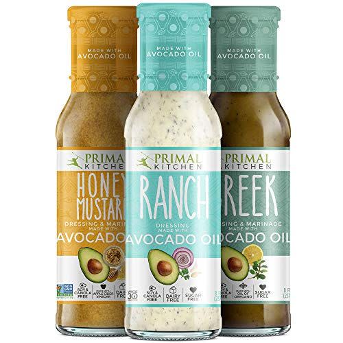 Primal Kitchen Avocado Oil 3-Pack Vinaigrette Dressing & Marinade