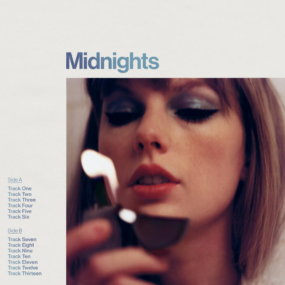 “Album cover for Taylor Swift’s “Midnights”
