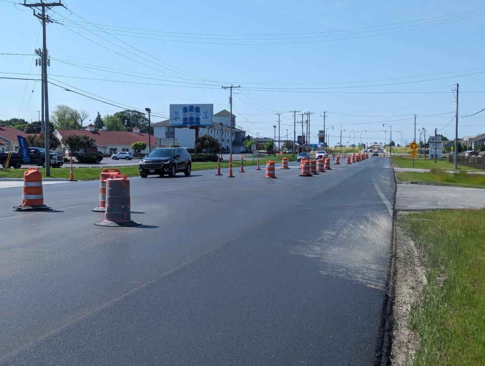 Ohio Department of Transportation construction in front of the Shores & Islands Visitor Center is nearing an end.