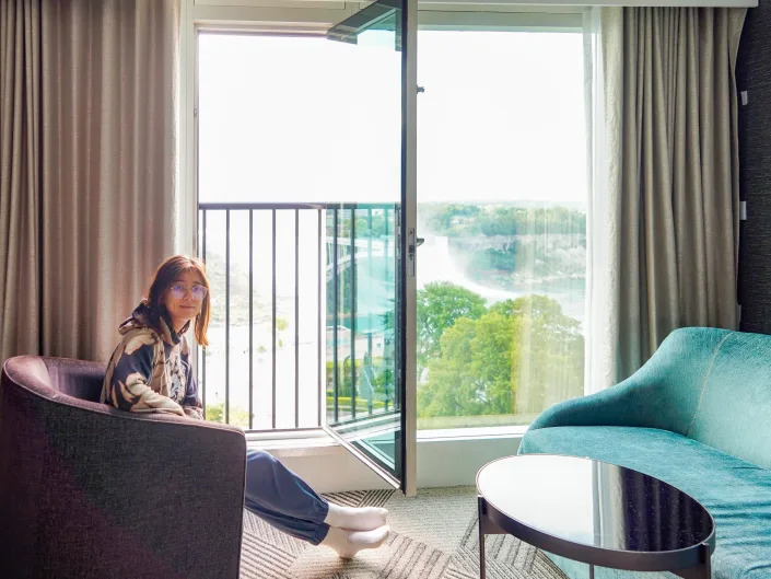 Inside the author's room at the Sheraton Fallsview Hotel