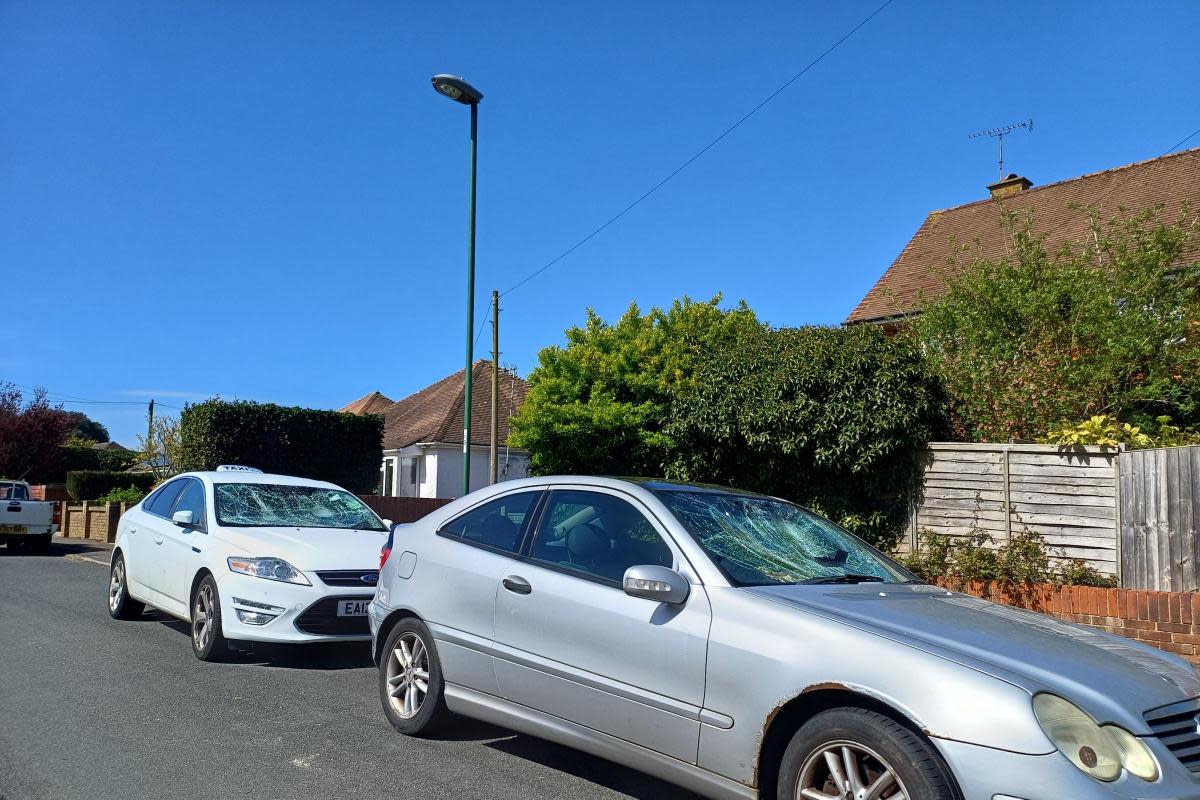 Car windscreens were smashed in East Preston <i>(Image: The Argus)</i>