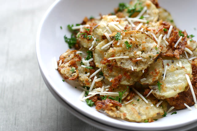 Oven-baked Garlic Parmesan Fries