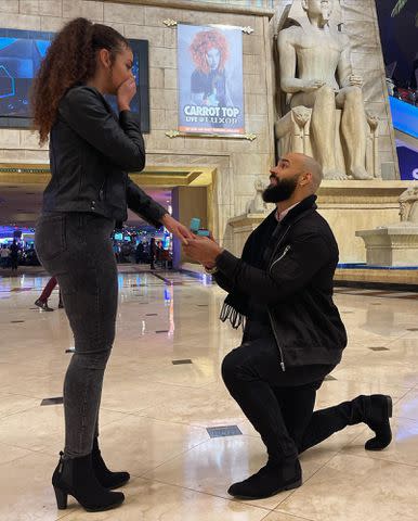 <p>Ricochet Instagram </p> Ricochet proposes to Samantha Irvin