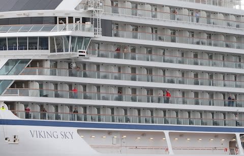 Viking Sky up close - Credit: Svein Ove EKORNESVAAG / NTB scanpix / AFP/Getty Images