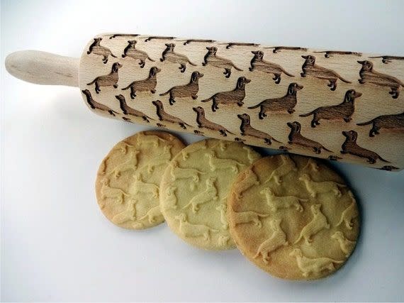 35) Dachshund Embossing Rolling Pin