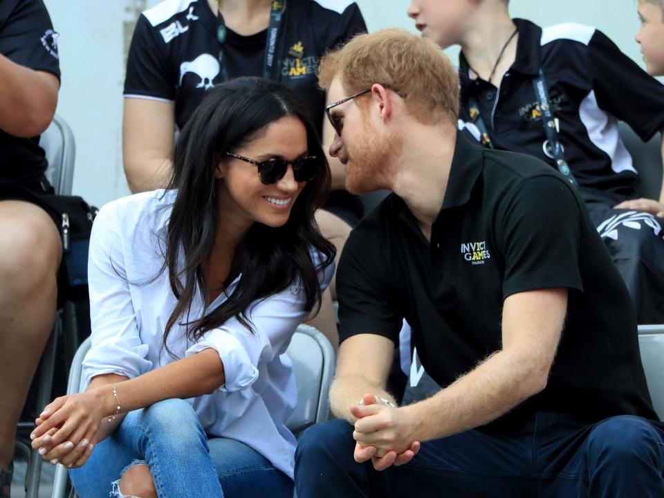 Prince Harry and Meghan Markle at the 2017 Invictus Games.