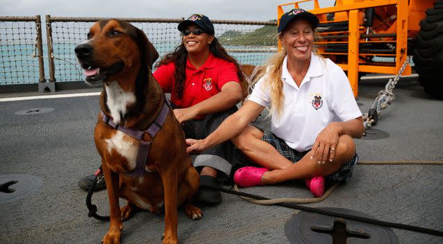 Jennifer Appel and Tasha Fuiava were rescued after being lost at sea for several months. Photo: AAP