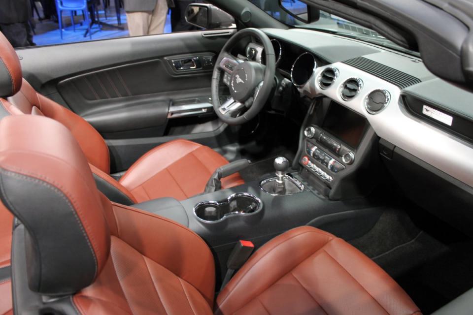 2015 Ford Mustang GT convertible interior