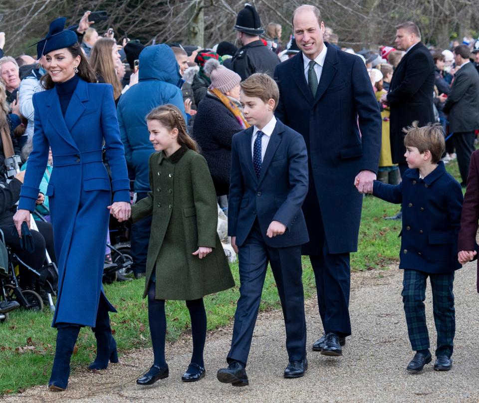 Royal family members wore colorcoordinated looks at their annual