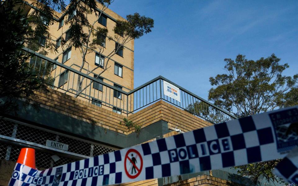 A Sydney apartmentt block was cordoned off by police after Covid cases - Getty