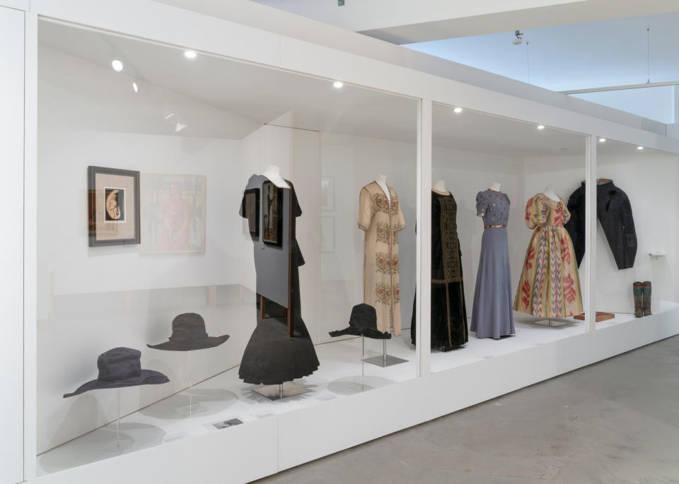 A look inside the ‘Bring No Clothes: Bloomsbury and Fashion’ Exhibition.