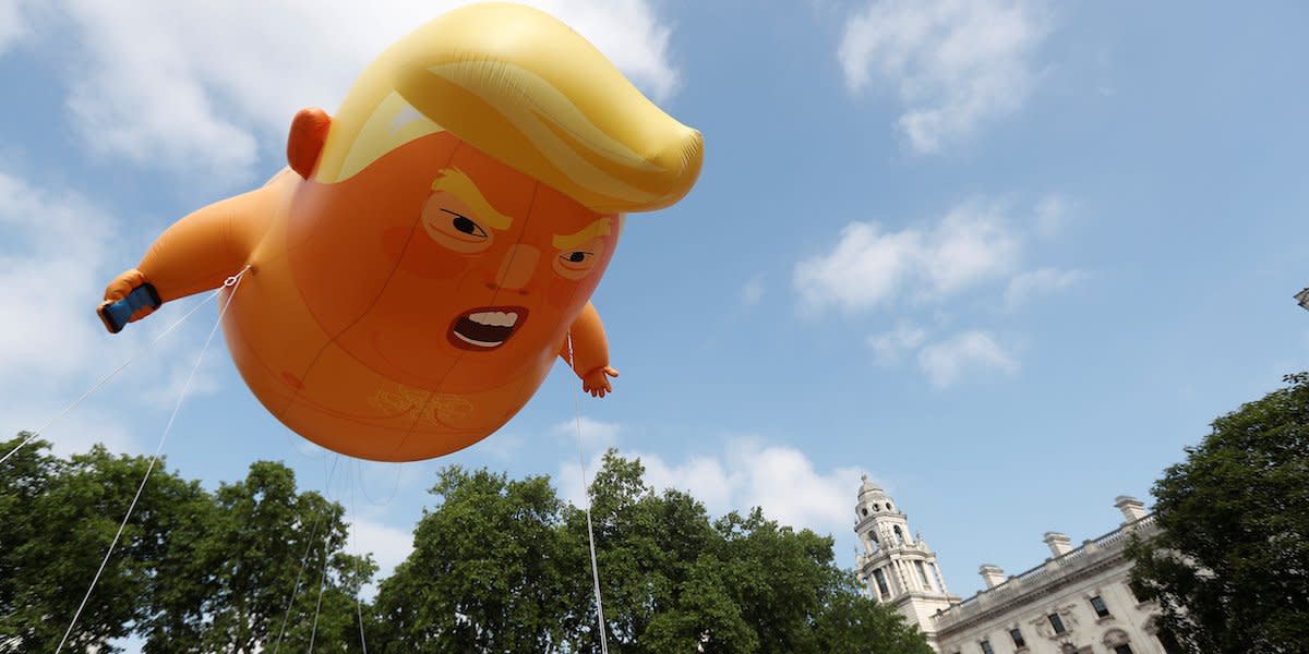 trump baby balloon