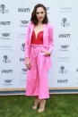 <p>Gal proved red and pink absolutely work together in a striking Oscar de la Renta ensemble this week. <em>[Photo: Getty]</em> </p>