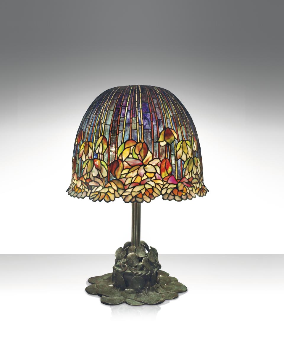 Tiffany Studios Rare and Important Pond Lily Table Lamp (1903)