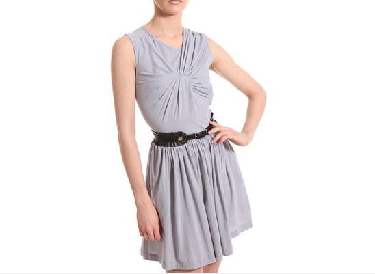 3.1 Phillip Lim Sleeveless Asym Dress In Pearl Grey