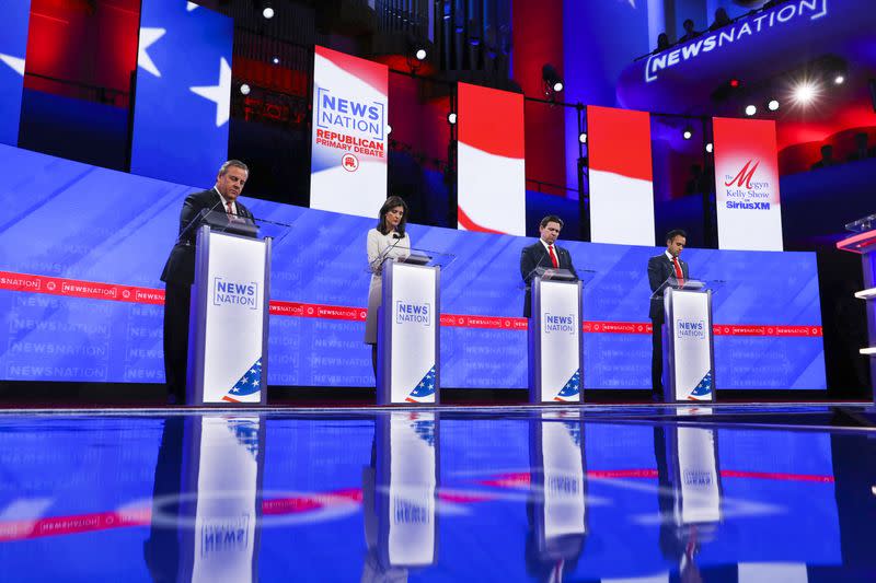 Republican U.S. presidential candidates participate in their fourth debate of the 2024 U.S. presidential campaign in Tuscaloosa