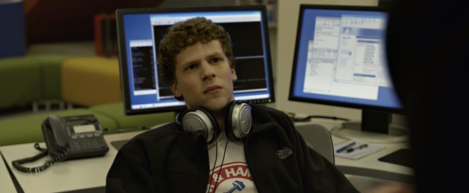 Jesse Eisenberg in "The Social Network."