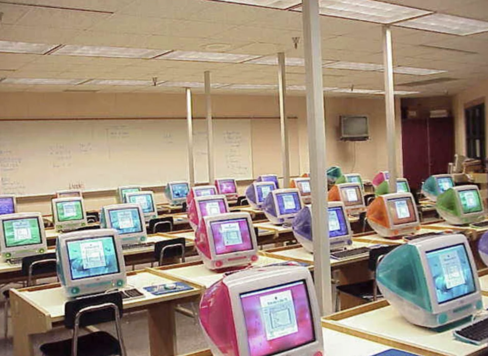 A computer lab in a school