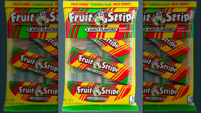 Fruit Stripe Gum packets