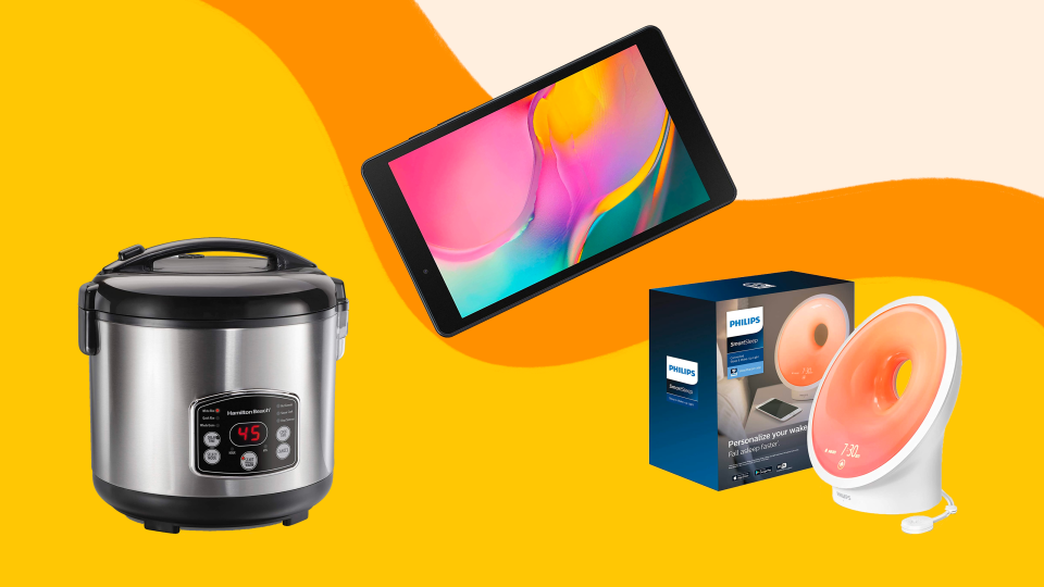 Shop Amazon markdowns on a rice cooker, android tablet, sunrise alarm clock and more this weekend.