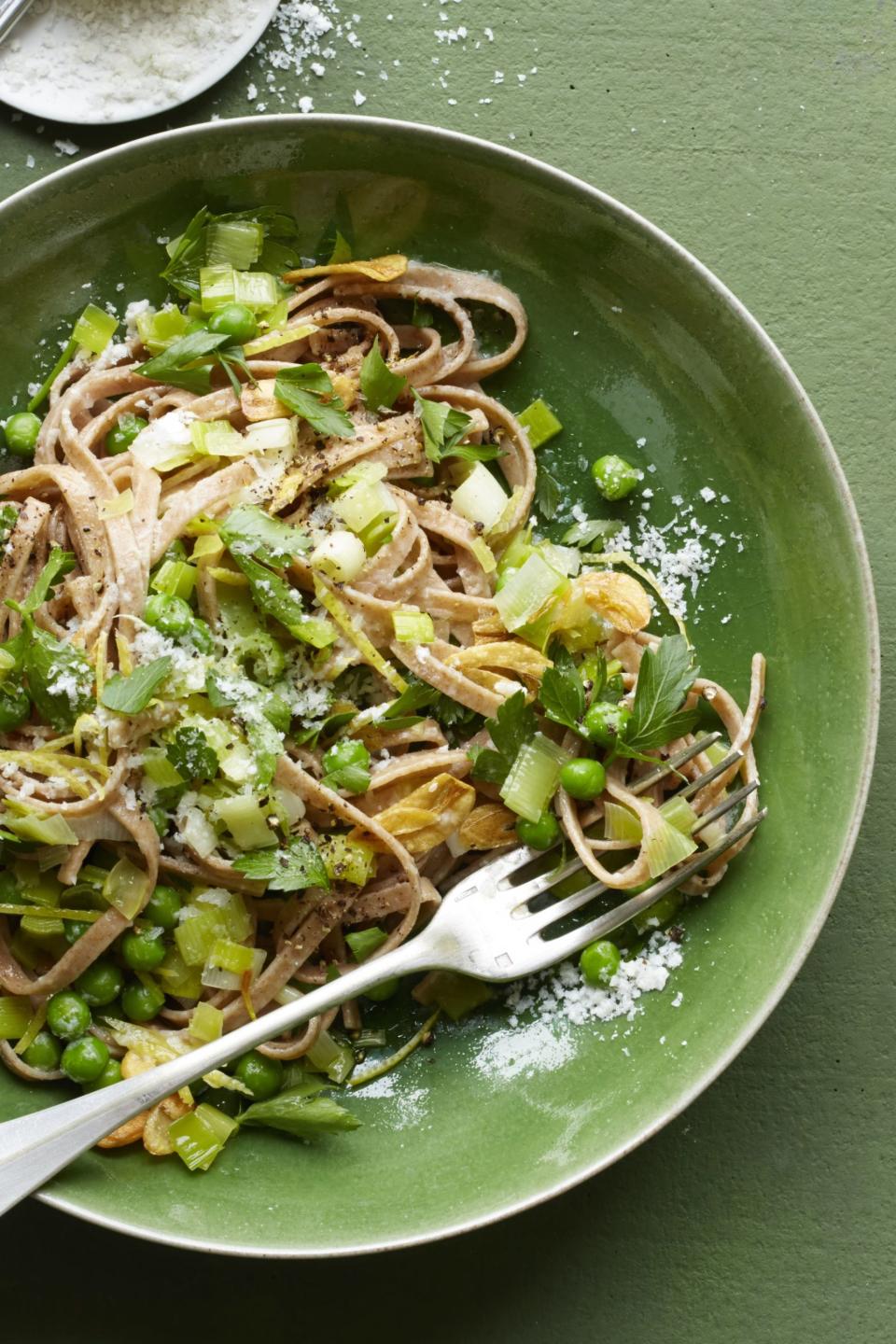 Leek and Lemon Linguine