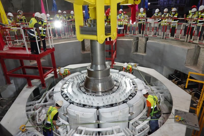 Foto fasilitas pembangkit listrik tenaga air pumped storage buatan China yang dikembangkan di Israel. (Xinhua)