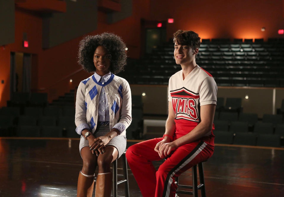 Samantha Marie Ware and Billy Lewis Jr. on a 2015 episode of "Glee."  (Photo: FOX via Getty Images)