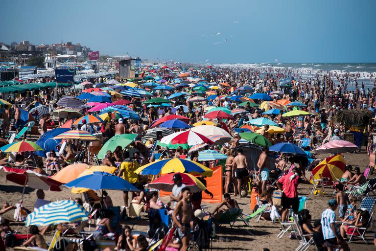 Las playas de Pinamar fueron de las más elegidas por los turistas