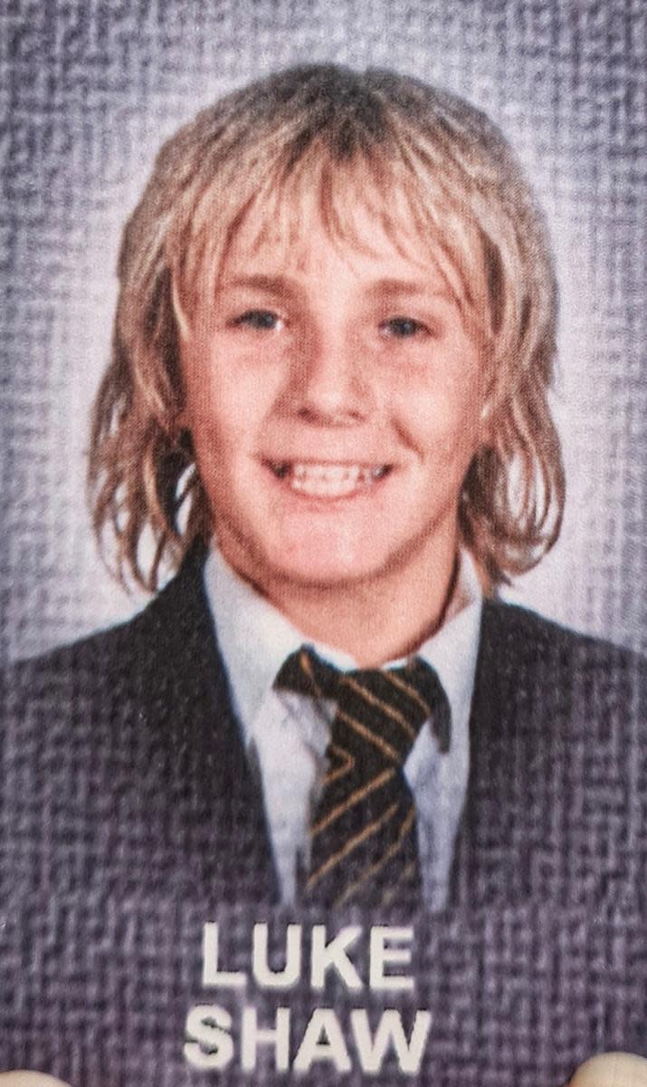 Luke Shaw in Year Seven (Three Rivers Academy/Handout)