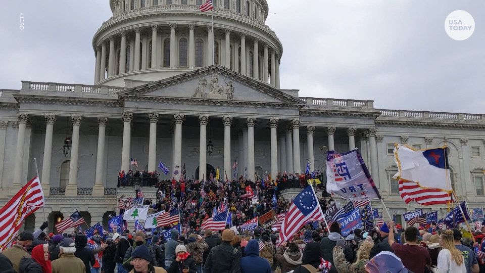 Rioters at the U.S. Capitol on Jan. 6, 2021.