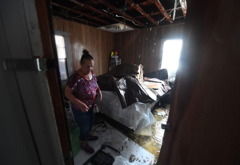 Destruction caused by Harvey in Texas