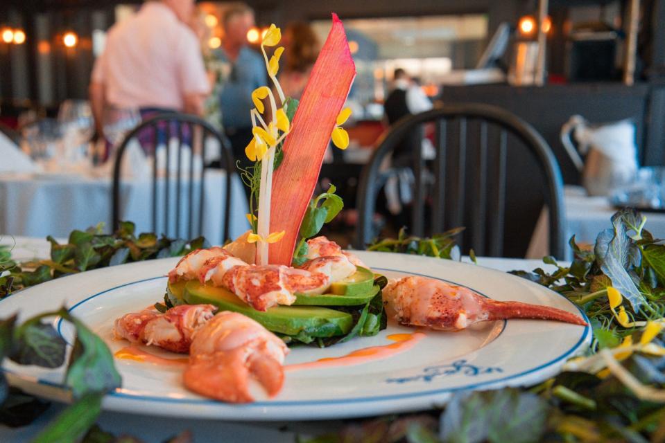 La Goulue in Palm Beach will offer several Mother's Day specials including their salade de homard a la rhubarbe et avocat.