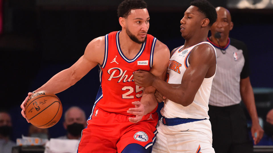 Ben Simmons has been heavily criticised by various sections of the NBA world over his protracted trade request away from the Philadelphia 76ers. (Photo by Jesse D. Garrabrant/NBAE via Getty Images)