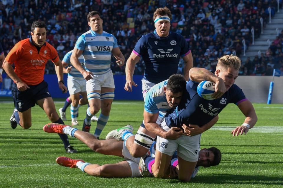 Scotland went agonisingly close to a series win in Argentina, but also lost their decider, 34-31 in Buenos Aires (Gustavo Garello/AP) (AP)