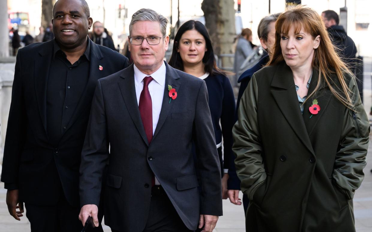 David Lammy, Keir Starmer, Lisa Nandy and Angela Rayner