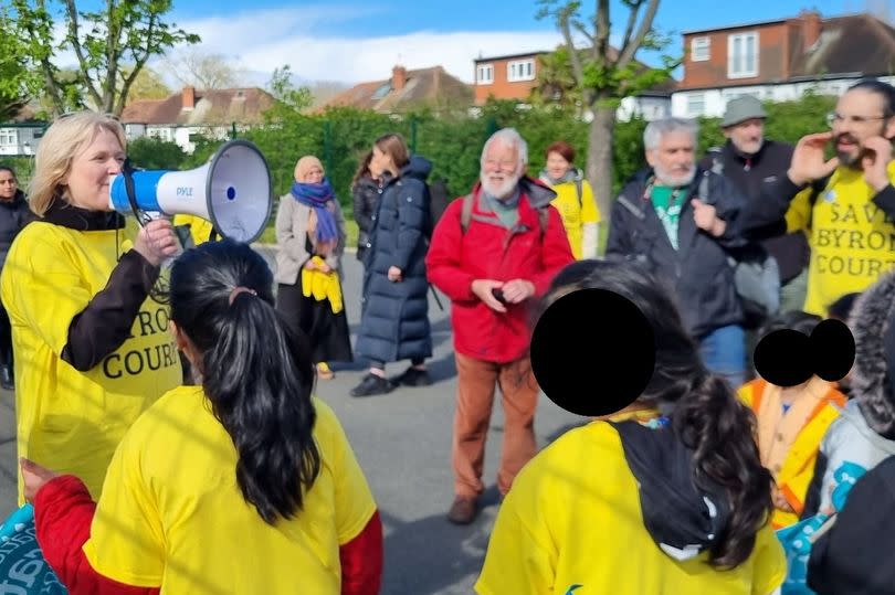 Byron Court Primary School Protest