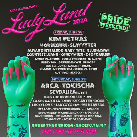 <p>LadyLand Festival/Instagram</p> LadyLand Festival